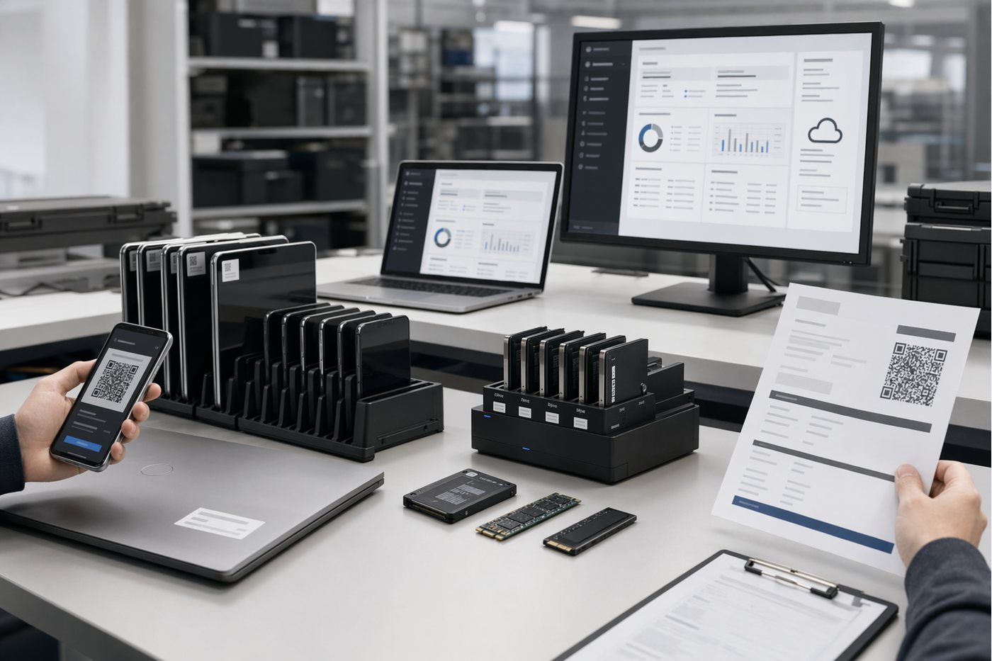 MASAMUNE evidence visual showing certificate, QR verification, and audit logs