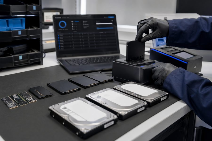 Storage sanitization workflow for HDD, SSD, and NVMe media