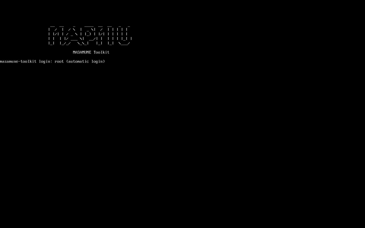 MASAMUNE Toolkit ログイン画面